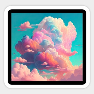 Pastel Clouds Sticker